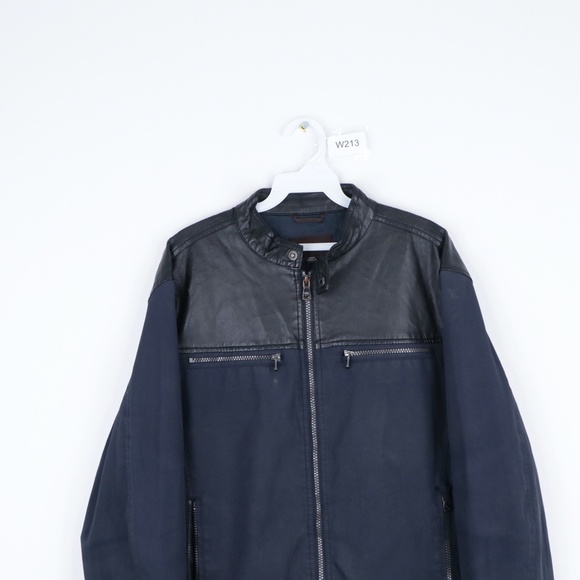 Michael Kors Mens Large Color Block Bomber Jacket - Picture 2 of 12